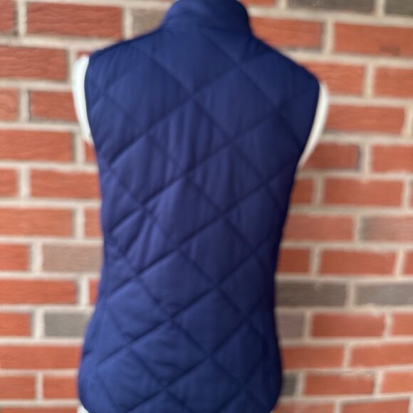 Lauren Ralph Lauren Diamond Quilted Navy Vest - S - Lightweight & Warm - Picture 4 of 4